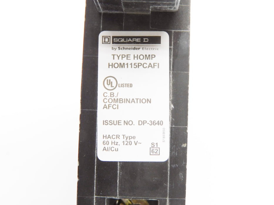 SQUARE D HOM115PCAFI 120V 15A NSMP