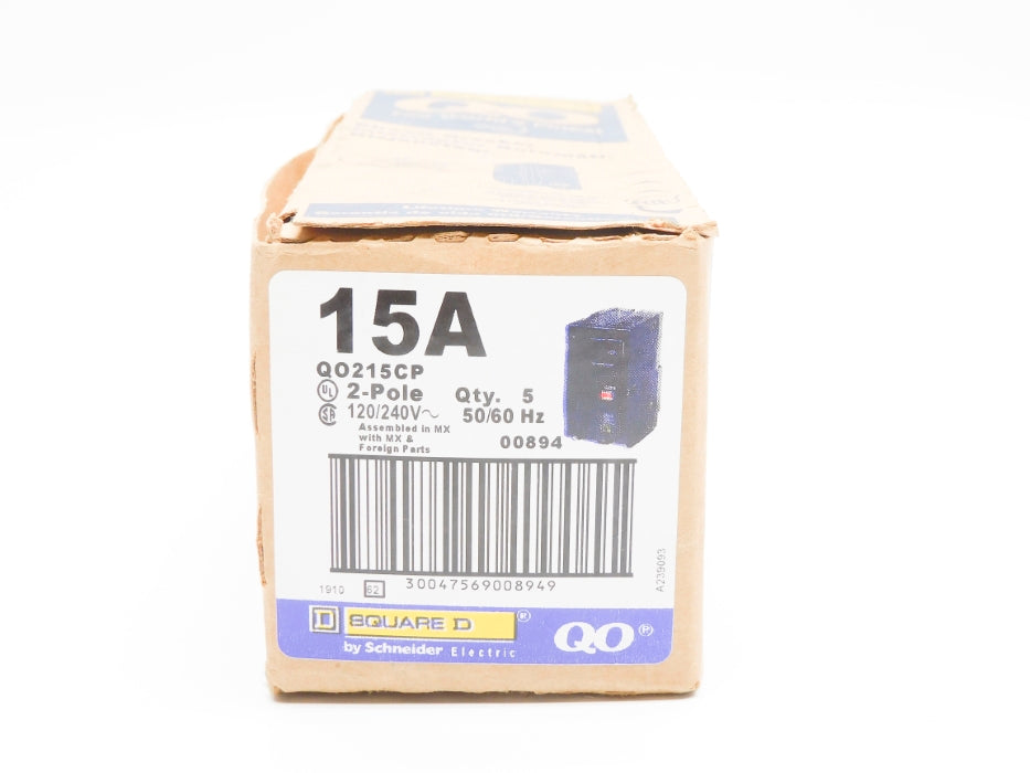 SQUARE D QO215CP 120/240V 15A (PKG OF 5) NSMP