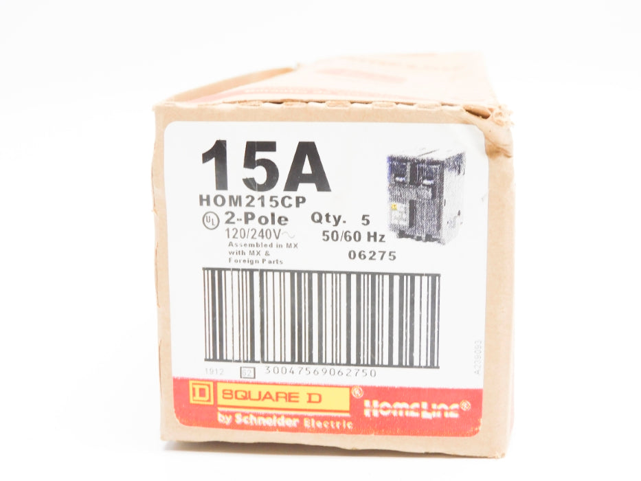 SQUARE D HOM215CP 15A 120/240V (PKG OF 5) NSMP