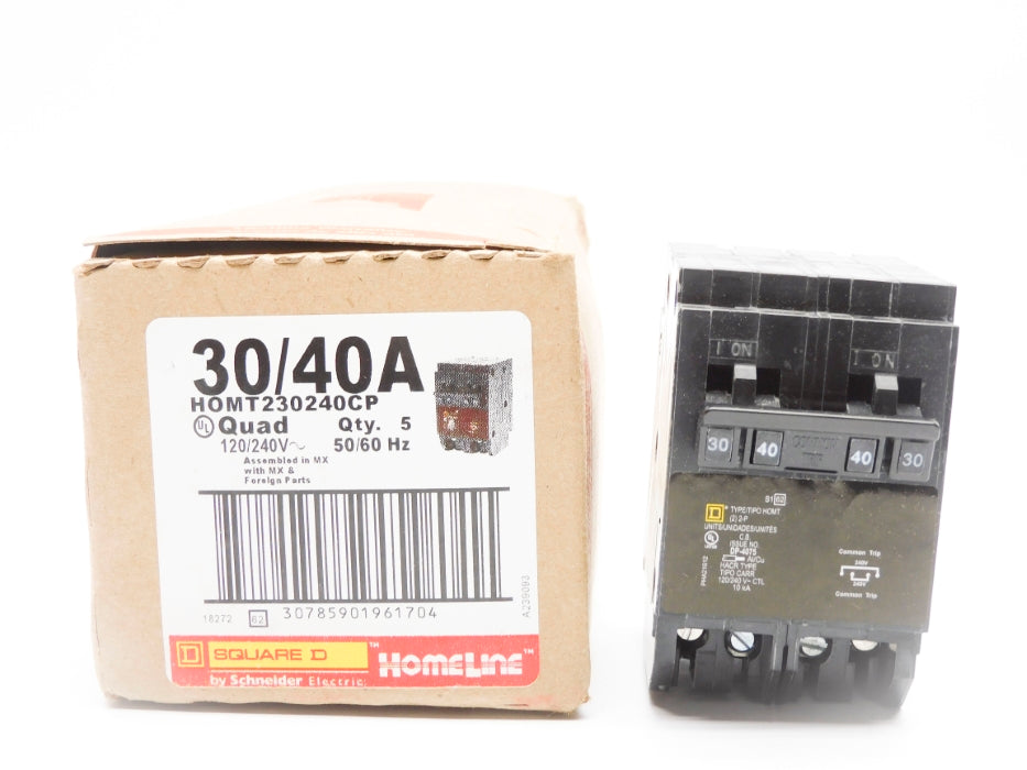 SQUARE D HOMT230240CP 30/40A 120/240V (PKG OF 5) NSMP