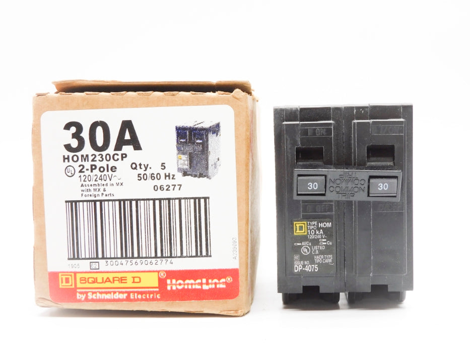 SQUARE D HOM230CP 30A 120/240V (PKG OF 5) NSMP