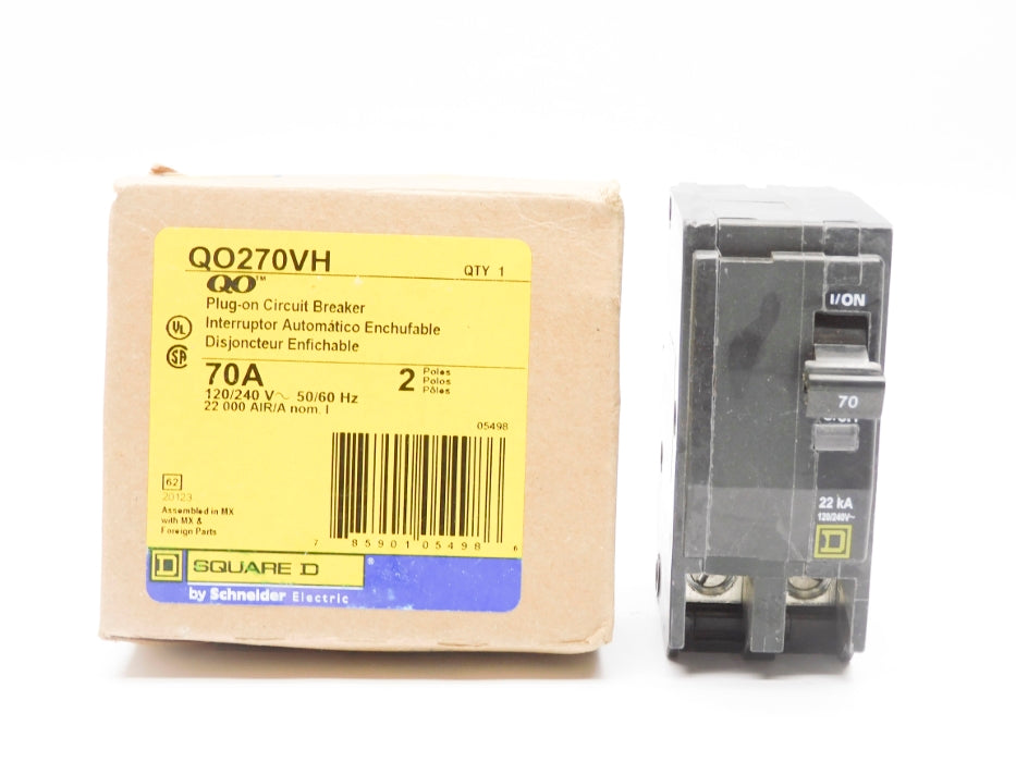 SQUARE D QO270VH 120/240V 70A NSMP