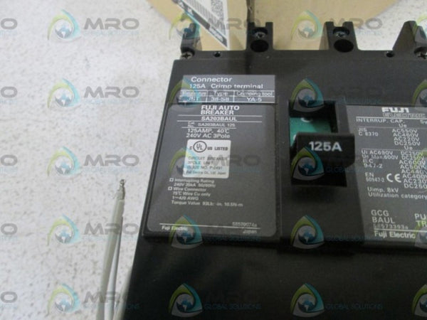 FUJI ELECTRIC CIRCUIT BREAKER SA203BAUL/125 (AS PICTURED) NSMP