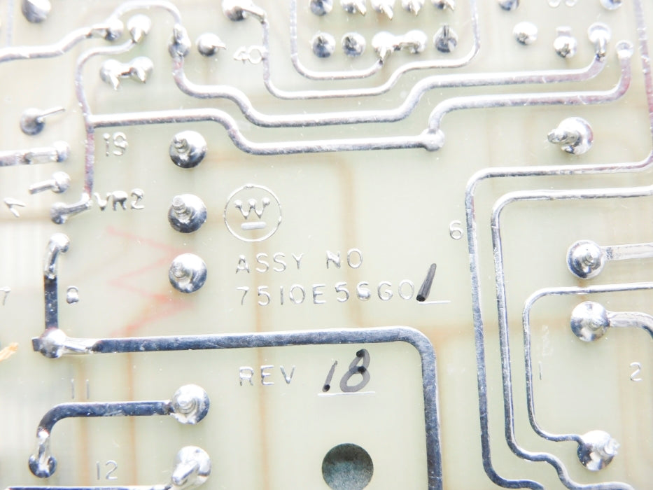 WESTINGHOUSE 7510E56G01 REV. 18 UNMP