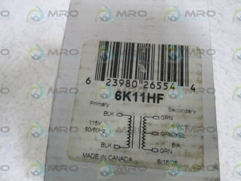 ALLIED ELECTRONICS TRANSFORMER 6K11HF  NSMP