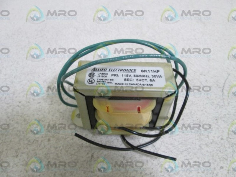 ALLIED ELECTRONICS TRANSFORMER 6K11HF  NSMP