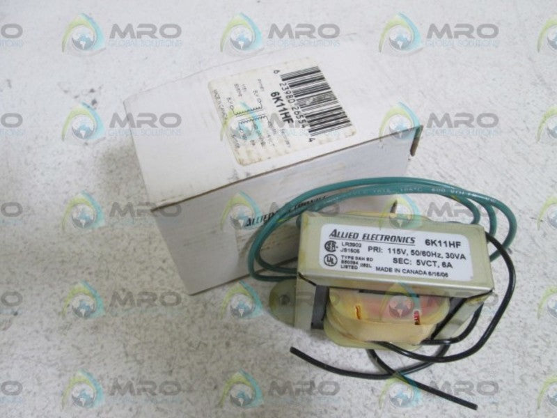 ALLIED ELECTRONICS TRANSFORMER 6K11HF  NSMP