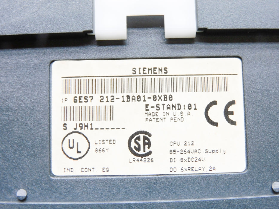 SIEMENS 6ES7212-1BA01-0XB0 UNMP