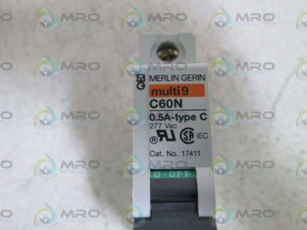 MERLIN GERIN 17411 CIRCUIT BREAKER 0.5A  NSNP