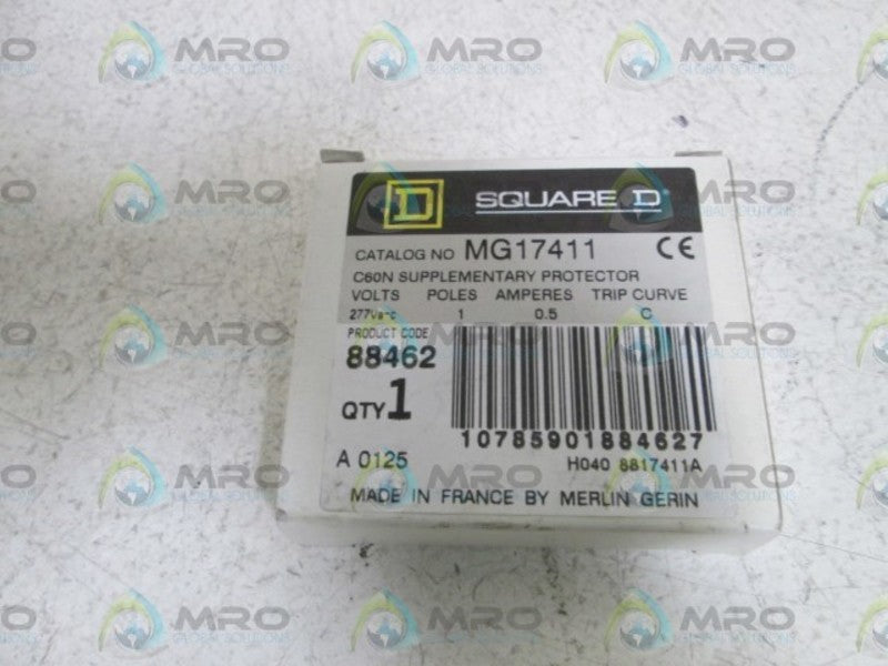 SQUARE D MG17411 CIRCUIT BREAKER 0.5A  NSMP