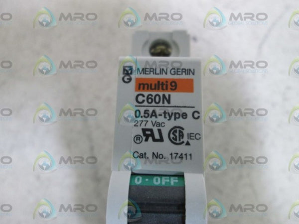 SQUARE D MG17411 CIRCUIT BREAKER 0.5A  NSMP