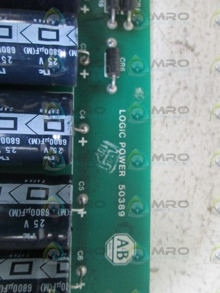 ALLEN BRADLEY LOGIC POWER BOARD 50389 REV. C  UNMP