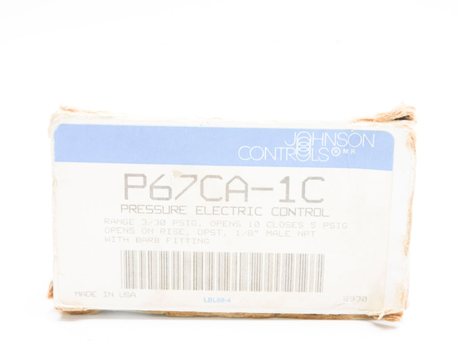 JOHNSON CONTROLS P67CA-1C 3/30PSIG NSMP