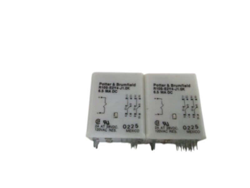 LOT OF 2 POTTER & BRUMFIELD RELAY R10S-E2Y4-J1.0K NSNP