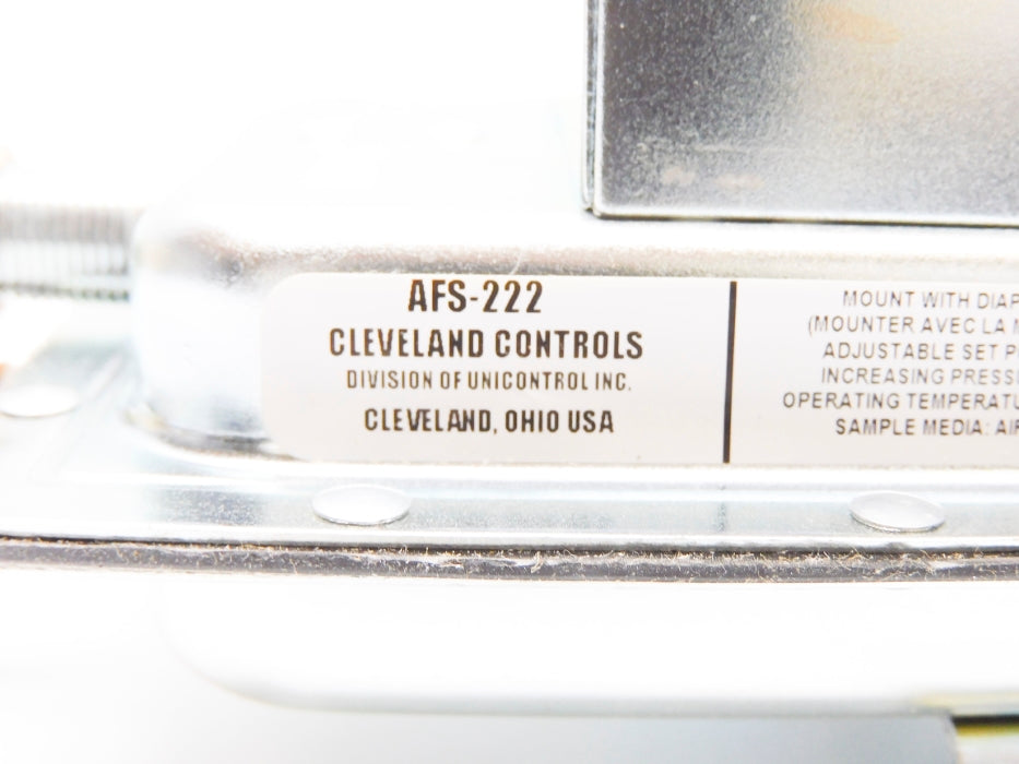 CLEVELAND CONTROLS AFS-222-139 3ZM92 277VAC 1/2PSI NSMP