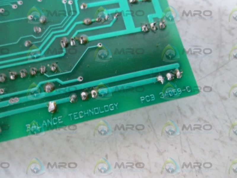 BALANCE TECHNOLOGY CONTROL BOARD PCB 34059-C  UNMP