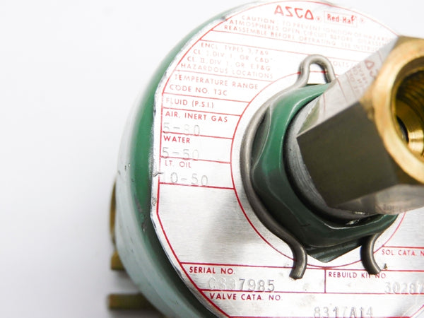 ASCO 8317A14 110/120V 5-50PSI 1/4" NSNP
