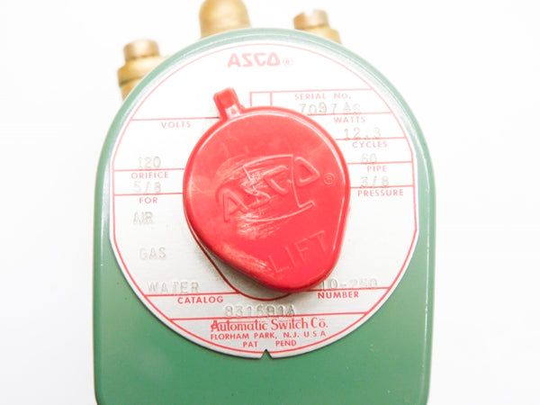 ASCO 8316B14 120V 10-250PSI 3/8" NSNP