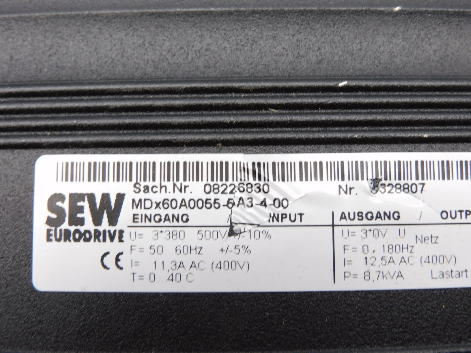 SEW EURODRIVE MDF60A0055-5A3-4-0T 0827326X NSNP