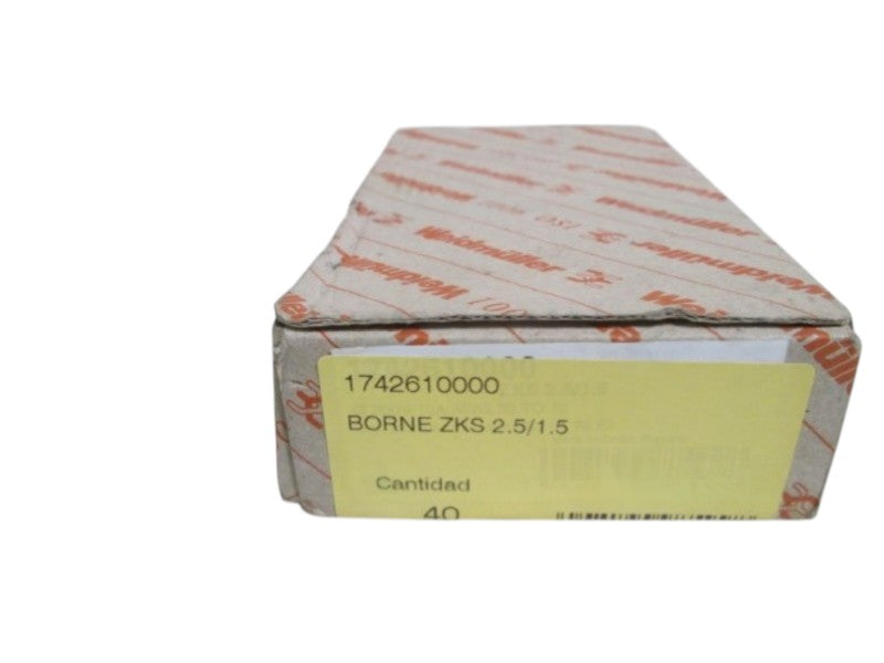 LOT OF 40 WEIDMULLER TERMINAL BLOCK ZKS 2.5/1.5  NSMP