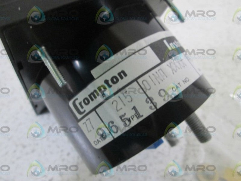 CROMPTON 400-400 PANEL METER 21501NAXXXX40MV  NSNP