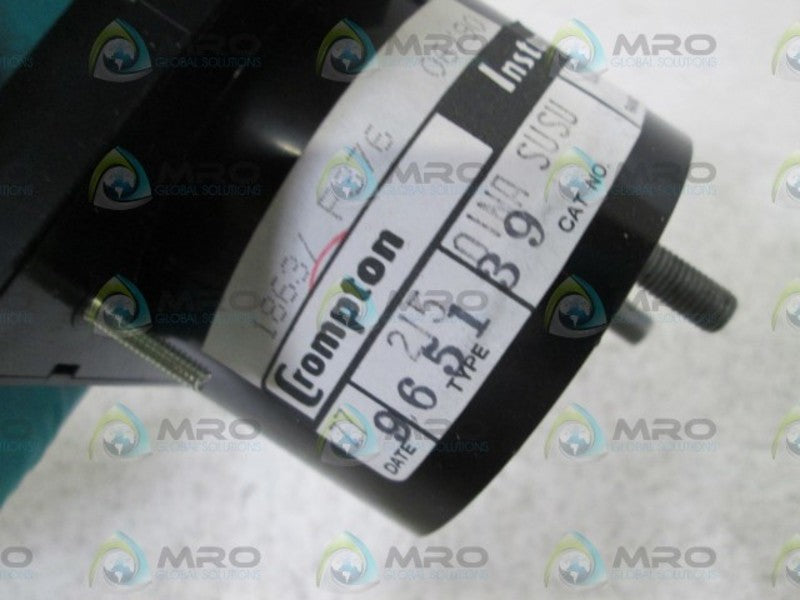 CROMPTON 600-600 PANEL METER 21501NASUSU  NSNP