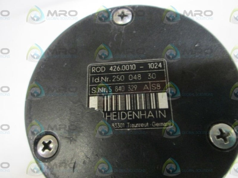 HEIDENHAIN ENCODER ROD 426.0010-1024 ID# 250 048 30 UNMP