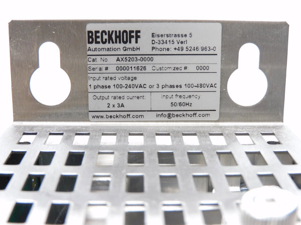 BECKHOFF AX5203-0000 NUPI