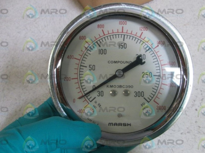 MARSH GAUGE 30-300PSI KMO3BC390 NSMP
