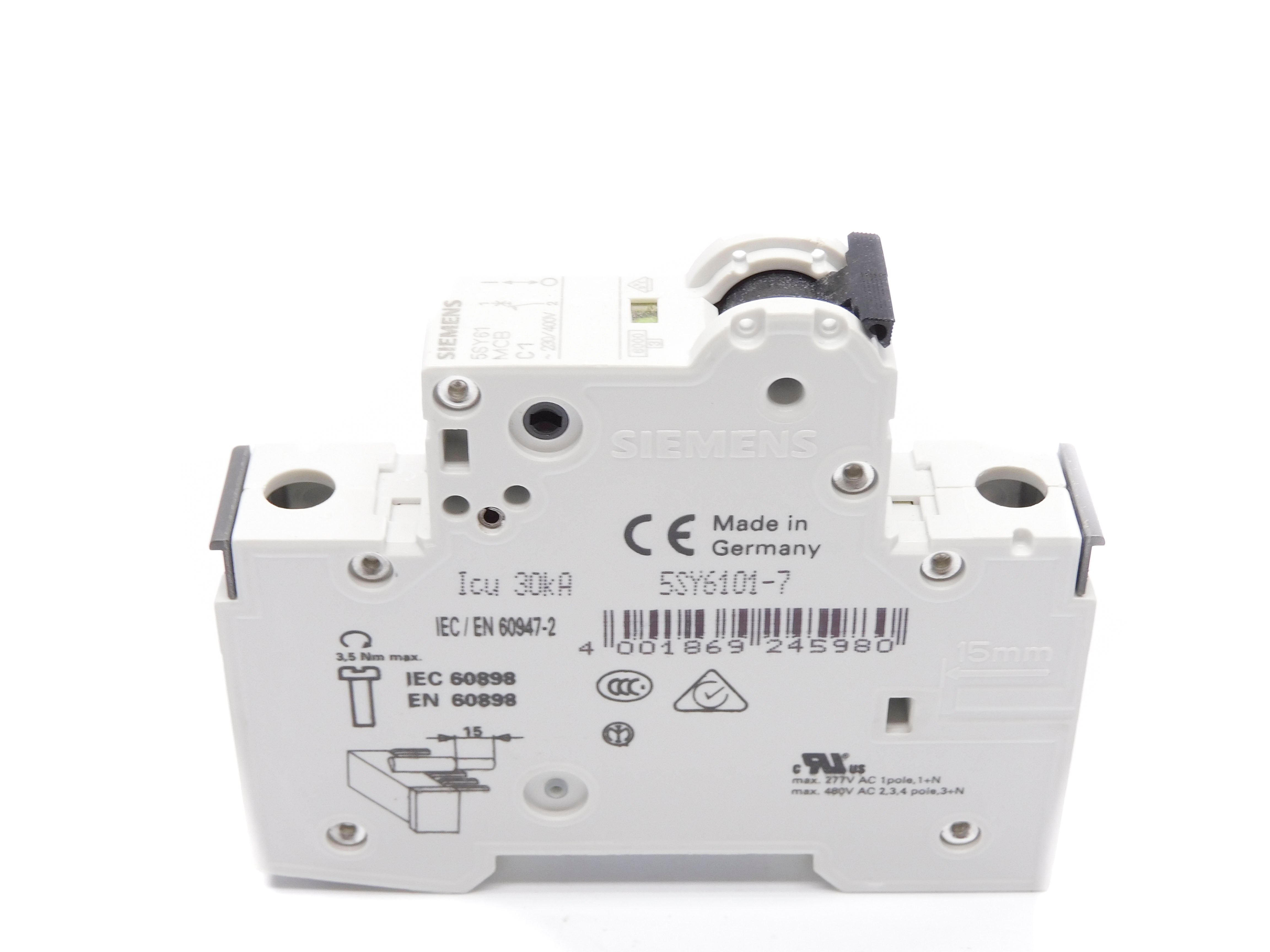 SIEMENS 5SY6101-7 230/400V 1A NSNP