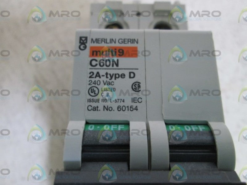 MERLIN GERIN 60154 CIRCUIT BREAKER 2A NSNP