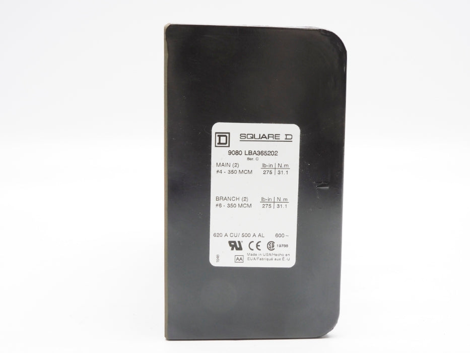 SQUARE D 9080LBA365202 SER. C 600V 620A NSMP