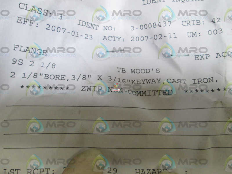 TBWOODS FLANGE 9S 2 1/8 NSNP OUT BOX