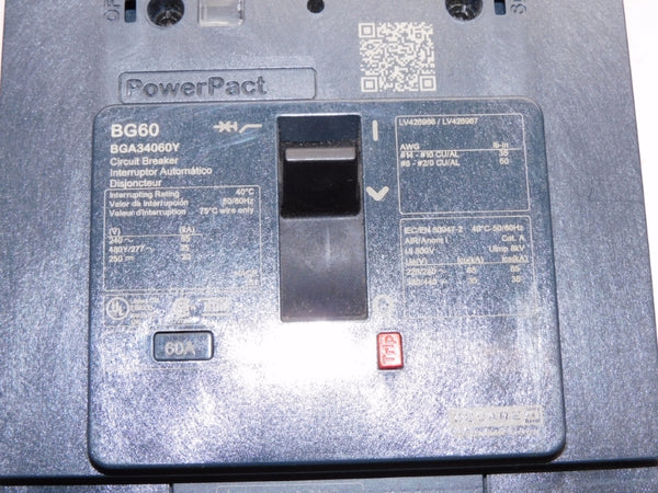 SQUARE D BGA34060Y 277V 60A NSNP