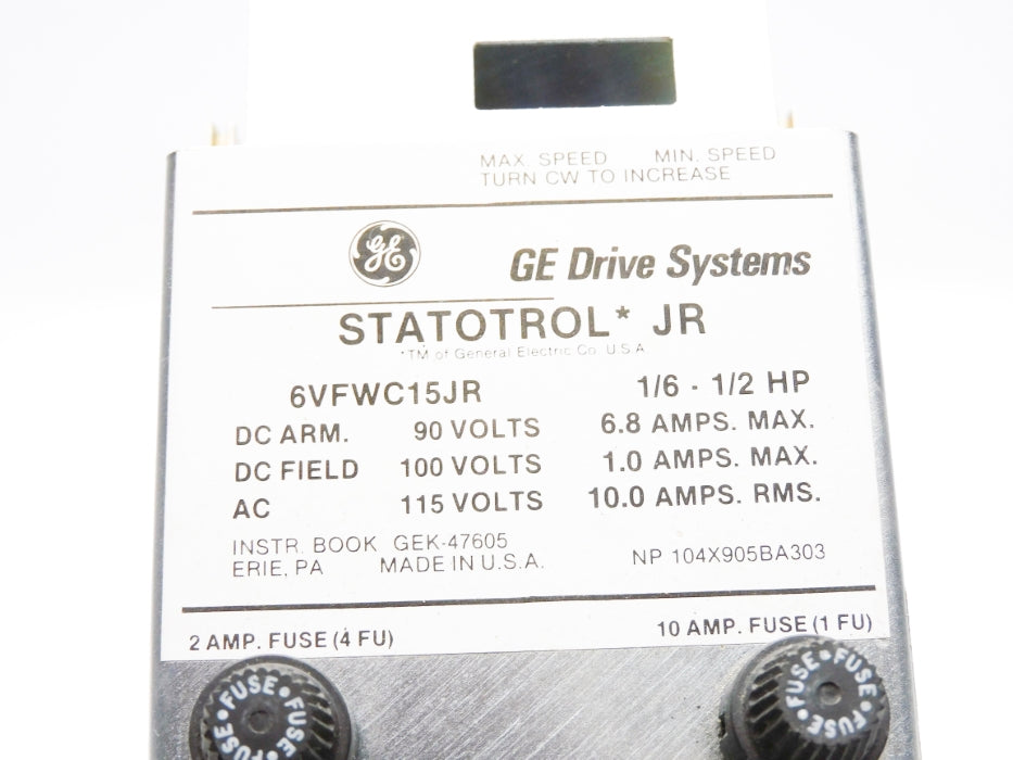 GENERAL ELECTRIC 6VFWC15JR UNMP