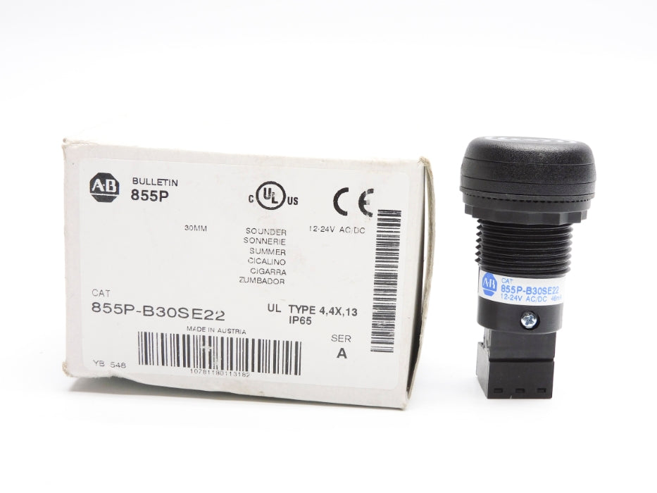 ALLEN BRADLEY 855P-B30SE22 SER. A 12-24VAC/DC (WH) NSMP
