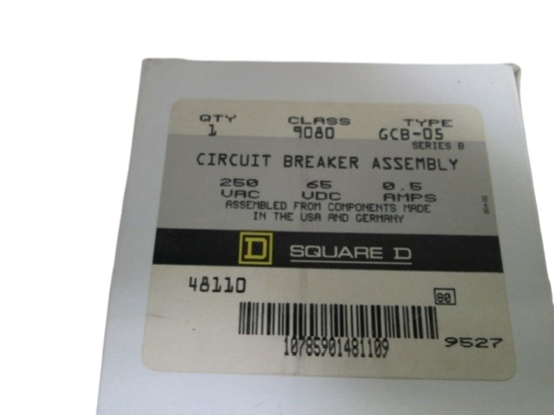 LOT OF 2 SQUARE D CIRCUIT BREAKER 9080-GCB-05 SER. B NSMP