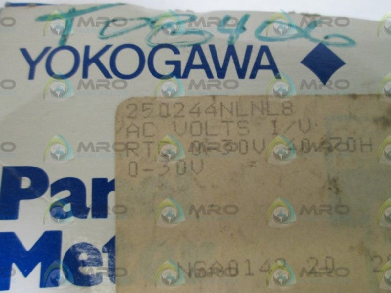 YOKAGAWA PANEL METER 0-30 AC V 250244NLNL8 NSMP