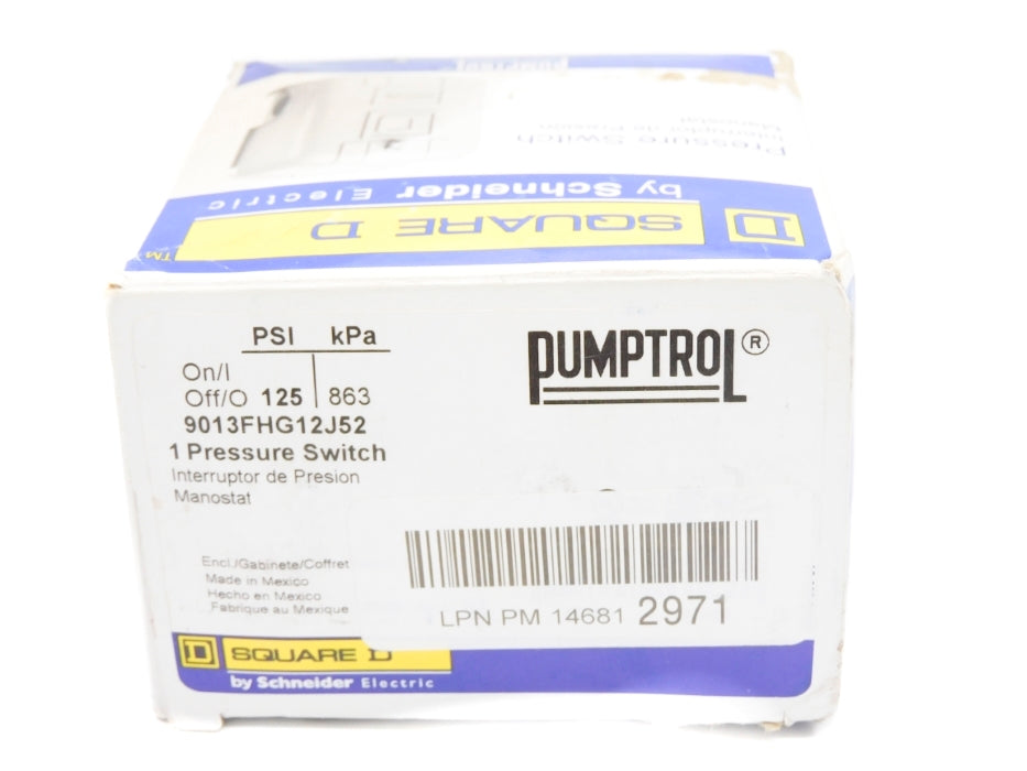SQUARE D 9013FHG12J52 SER. C 460/575V 125PSI NSMP