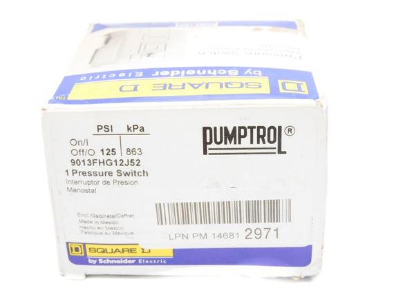 SQUARE D 9013FHG12J52 SER. C 460/575V 125PSI NSMP
