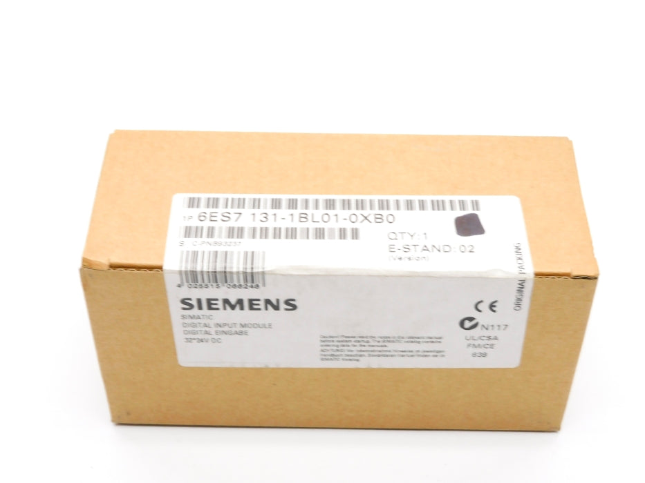 SIEMENS 6ES7131-1BL01-0XB0 VER. 02 24VDC NSFS