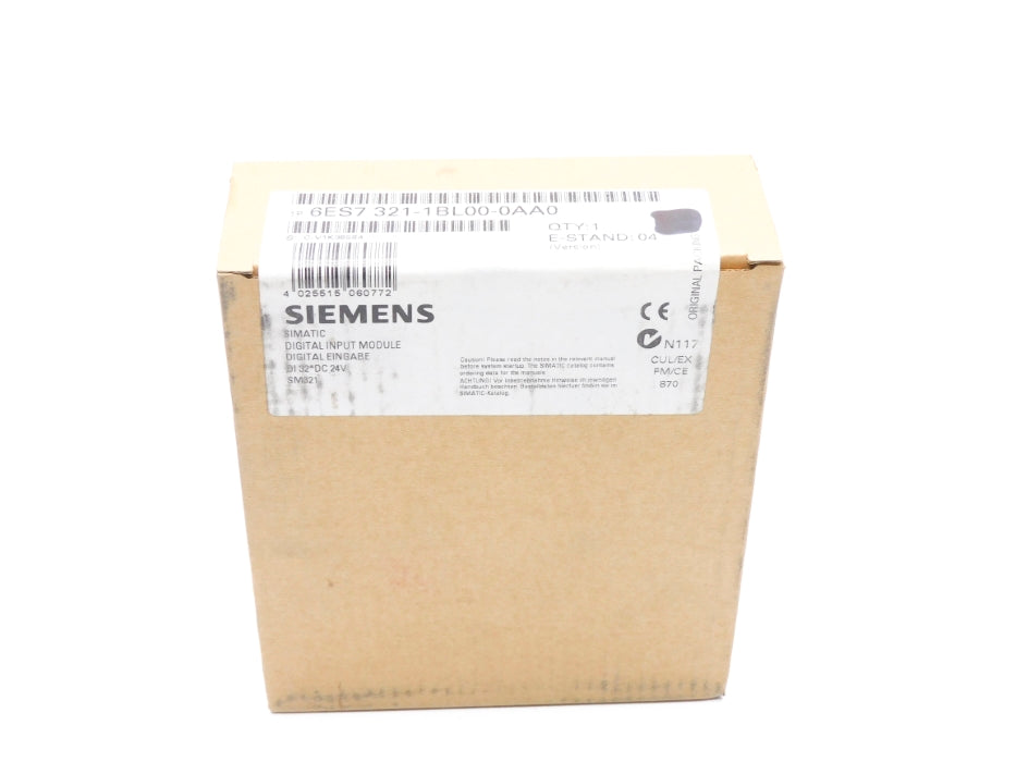 SIEMENS 6ES7321-1BL00-0AA0 24VDC NSFS