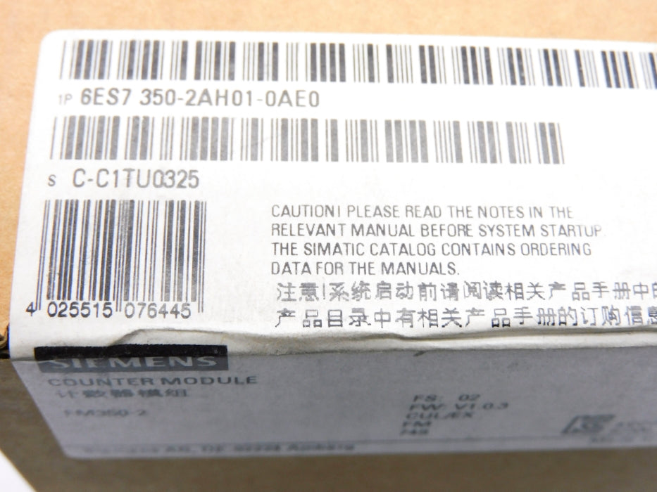 SIEMENS 6ES7350-2AH01-0AE0 NSFS