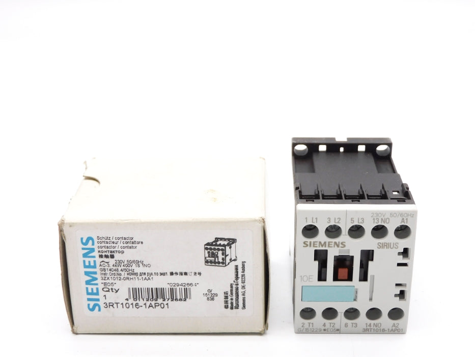 SIEMENS 3RT1016-1AP01 230V NSMP