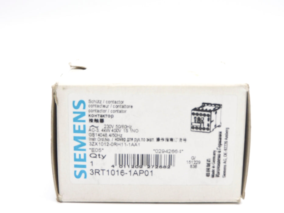 SIEMENS 3RT1016-1AP01 230V NSMP