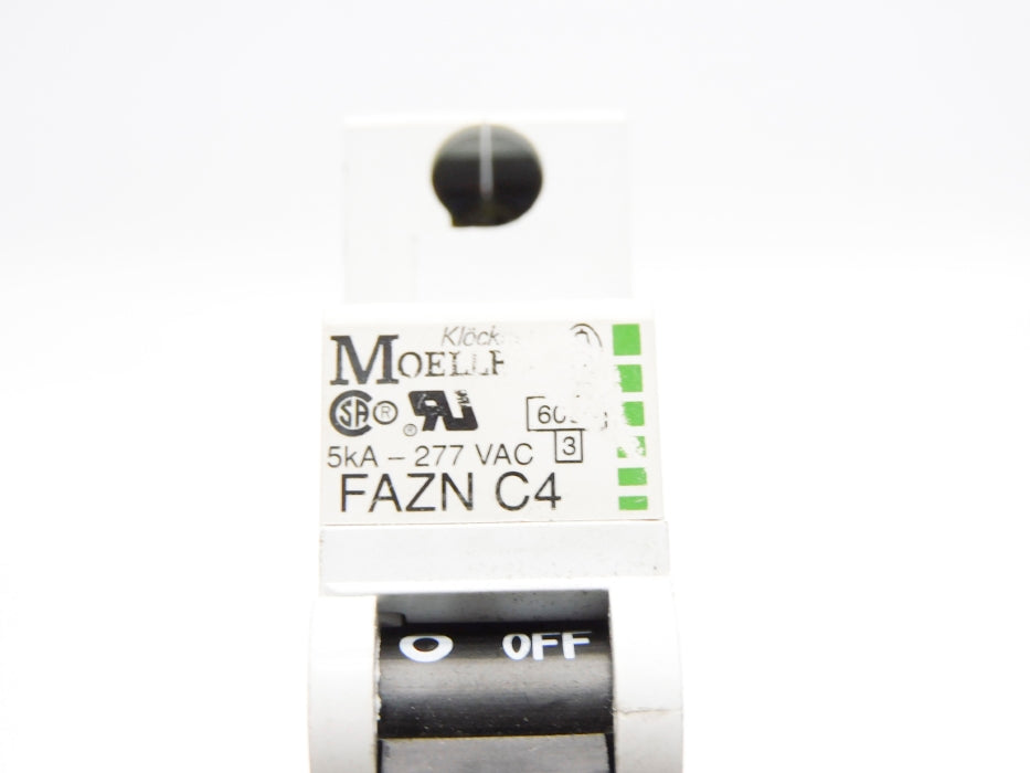 KLOCKNER MOELLER FAZN-C4 4A 277VAC UNMP