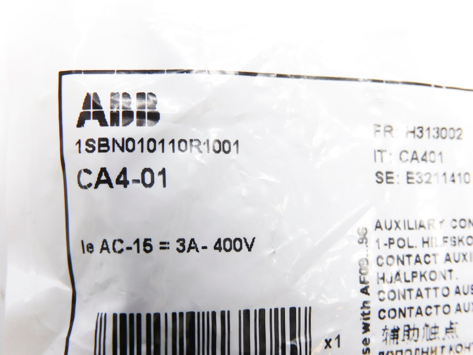 ABB 1SBN010110R1001 CA4-01 400V 3A NSMP