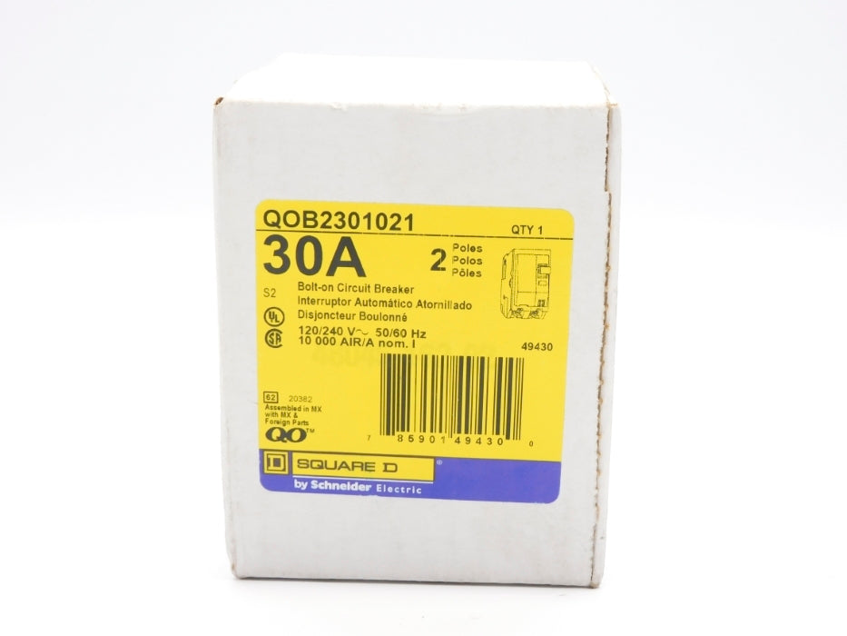 SQUARE D QOB2301021 120/240V 30A NSFS