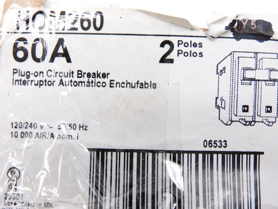 SQUARE D HOM260 120/240V 60A (AS PICTURED) NSNP