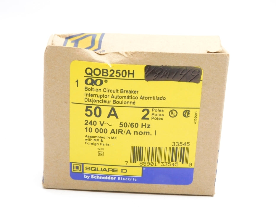 SQUARE D QOB250H 50A 240V NSMP